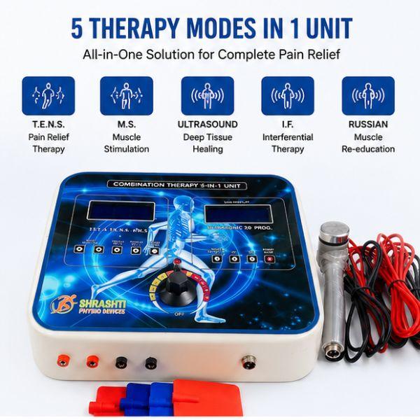 Advanced 5 In 1 Physiotherapy Combination Therapy Machine